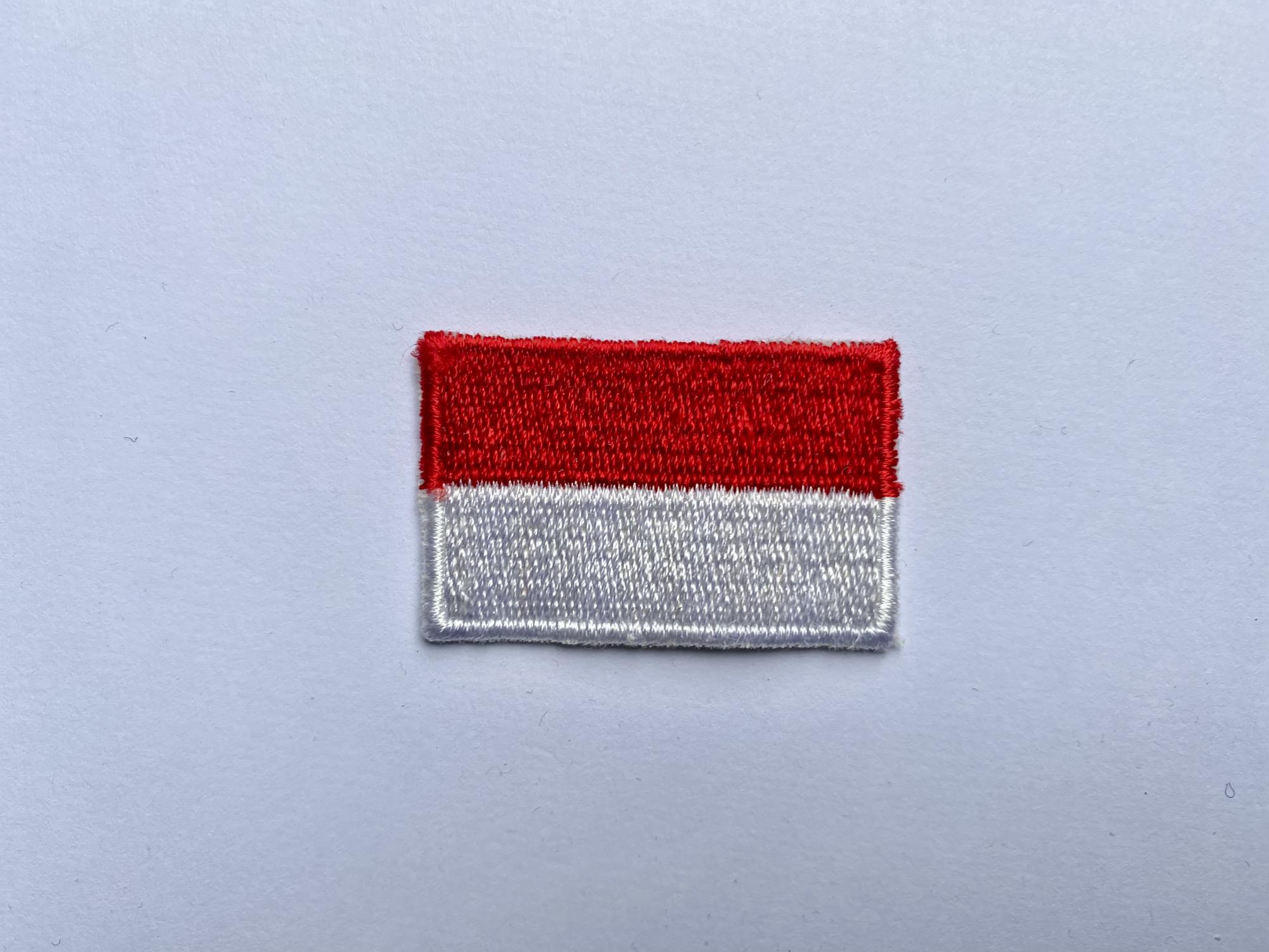duży haftowany emblemat na kurtce